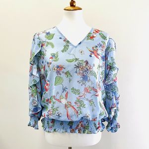 Nanette Lepore Semi Sheer Blouse M